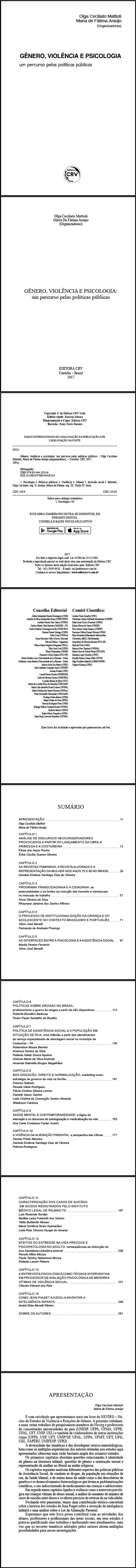 GÊNERO, VIOLÊNCIA E PSICOLOGIA:<br>um percurso pelas políticas públicas